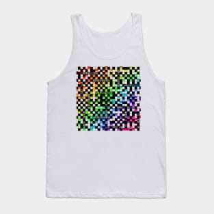 Checkers rainbow Tank Top